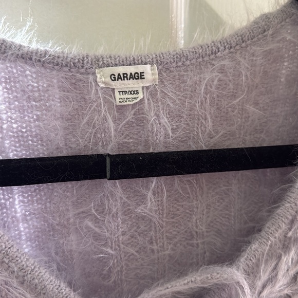 Garage Sweater lavender purple fuzzy - Picture 2 of 3